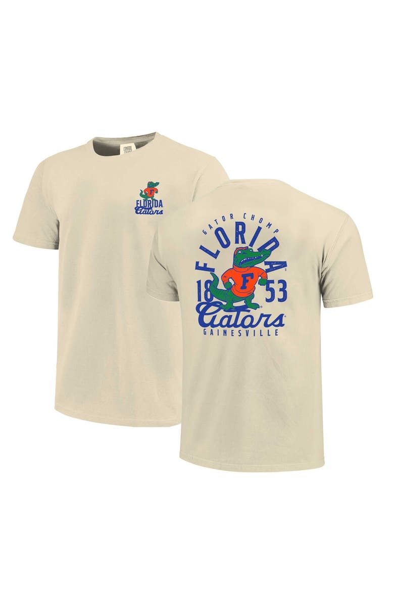 IMAGE ONE Men's Cream Florida Gators Comfort Colors Mascot Overlay T-Shirt, Main, color, Cream