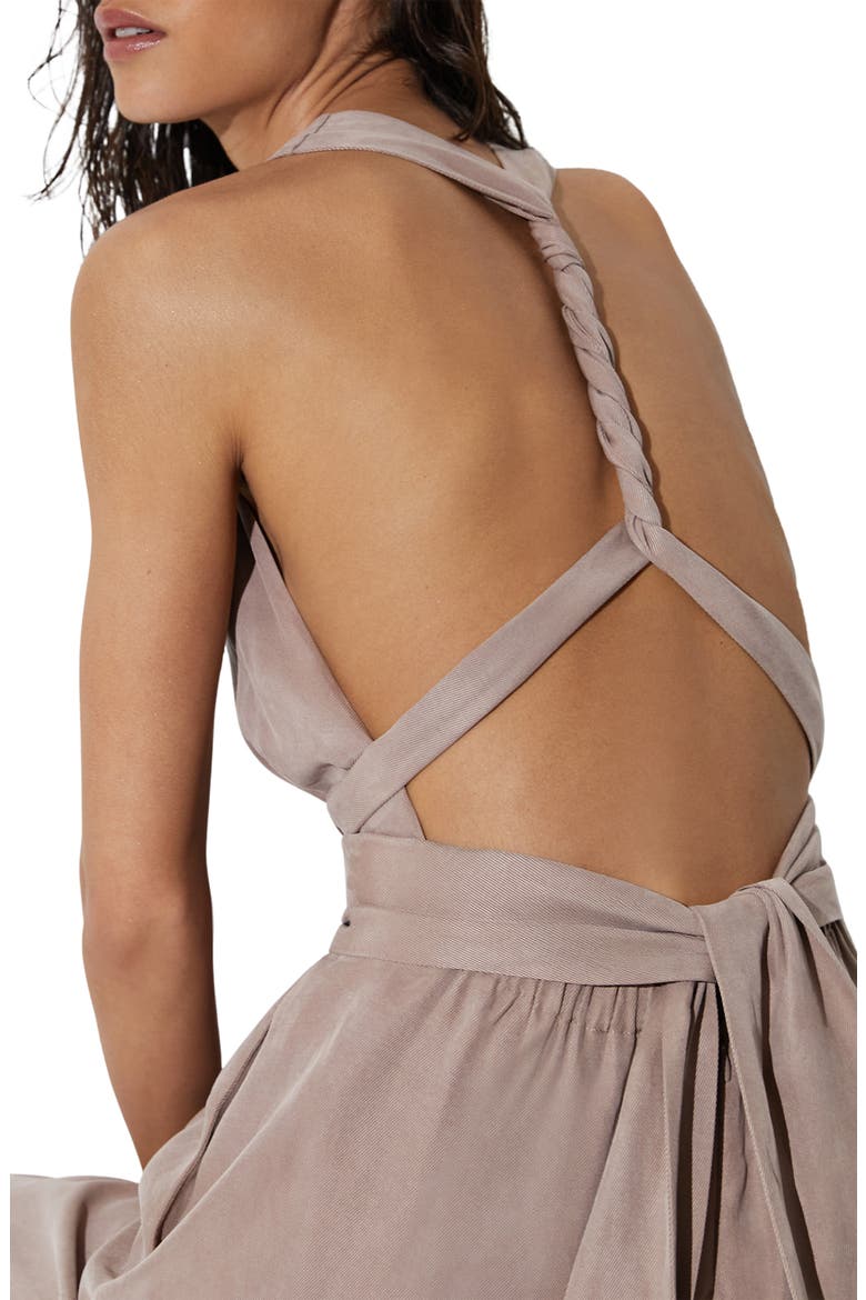 Yasmin Wide Leg Jumpsuit, Alternate, color, TAUPE NEUTRAL