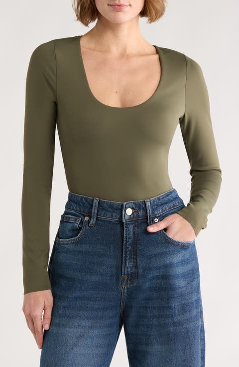 Sculpting Scoop Neck Bodysuit (Regular & Plus)