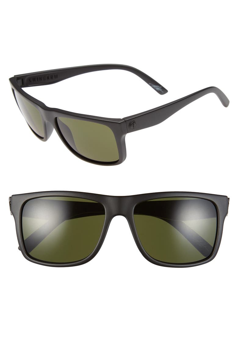 'Swimgarm' 57mm Sunglasses, Main, color, MATTE BLACK/ GREY