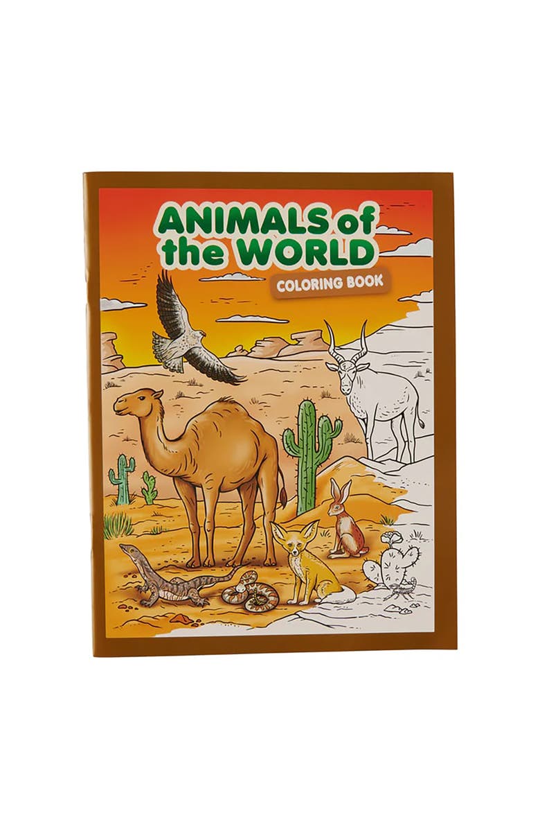 Three Little Twigs Animals of The World Coloring Books 16 Piece Bundle, Alternate, color,