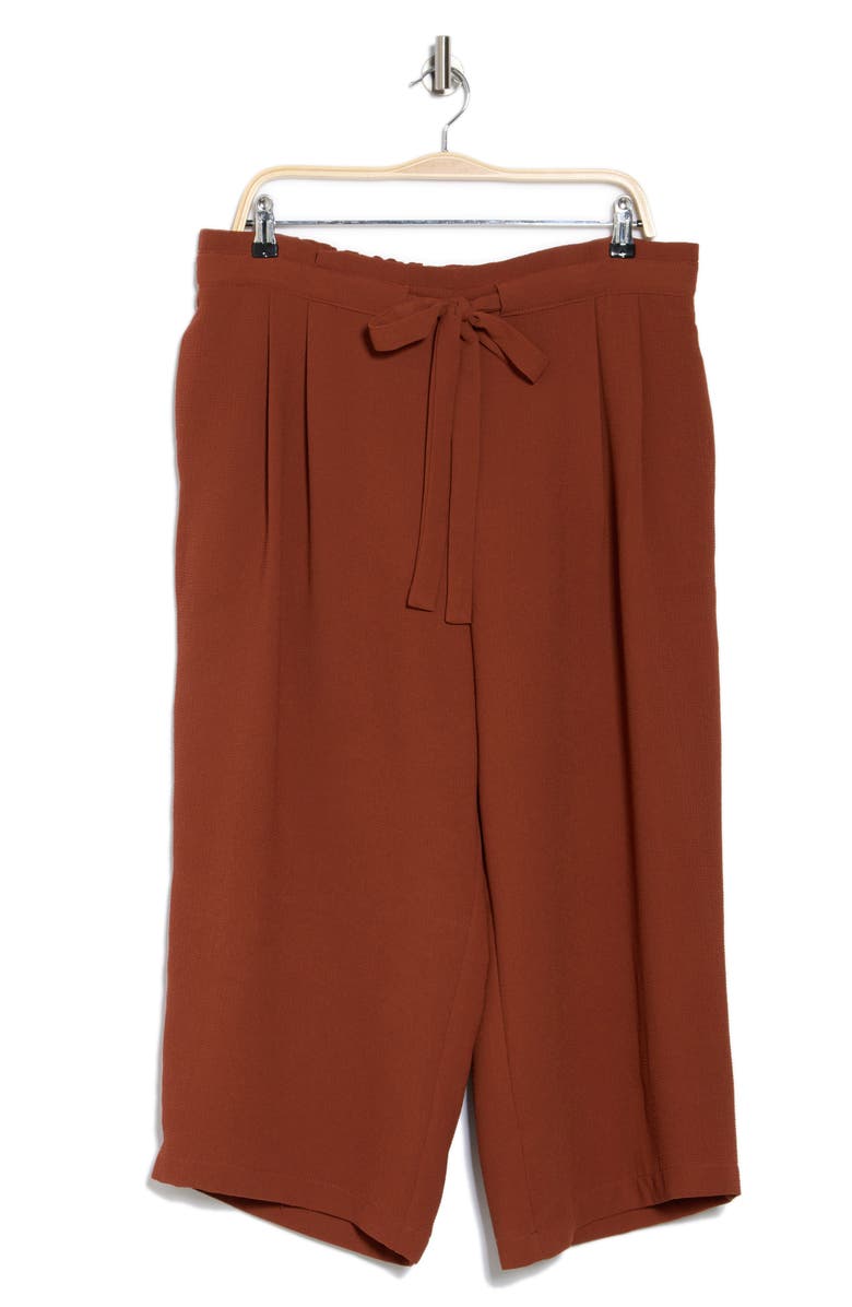 DR2 by Daniel Rainn Crop Wide Leg Pants, Alternate, color, Dark Bronze
