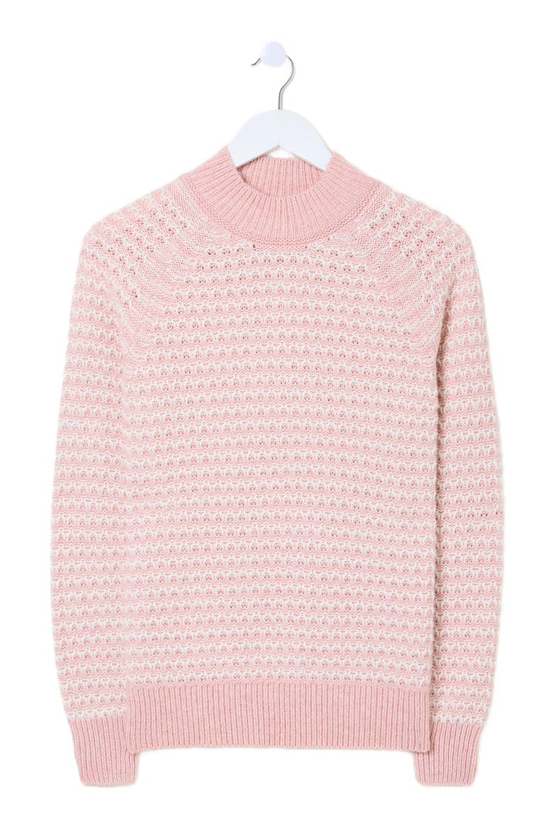 Plus Size Candy Stripe Sweater, Alternate, color, Pink