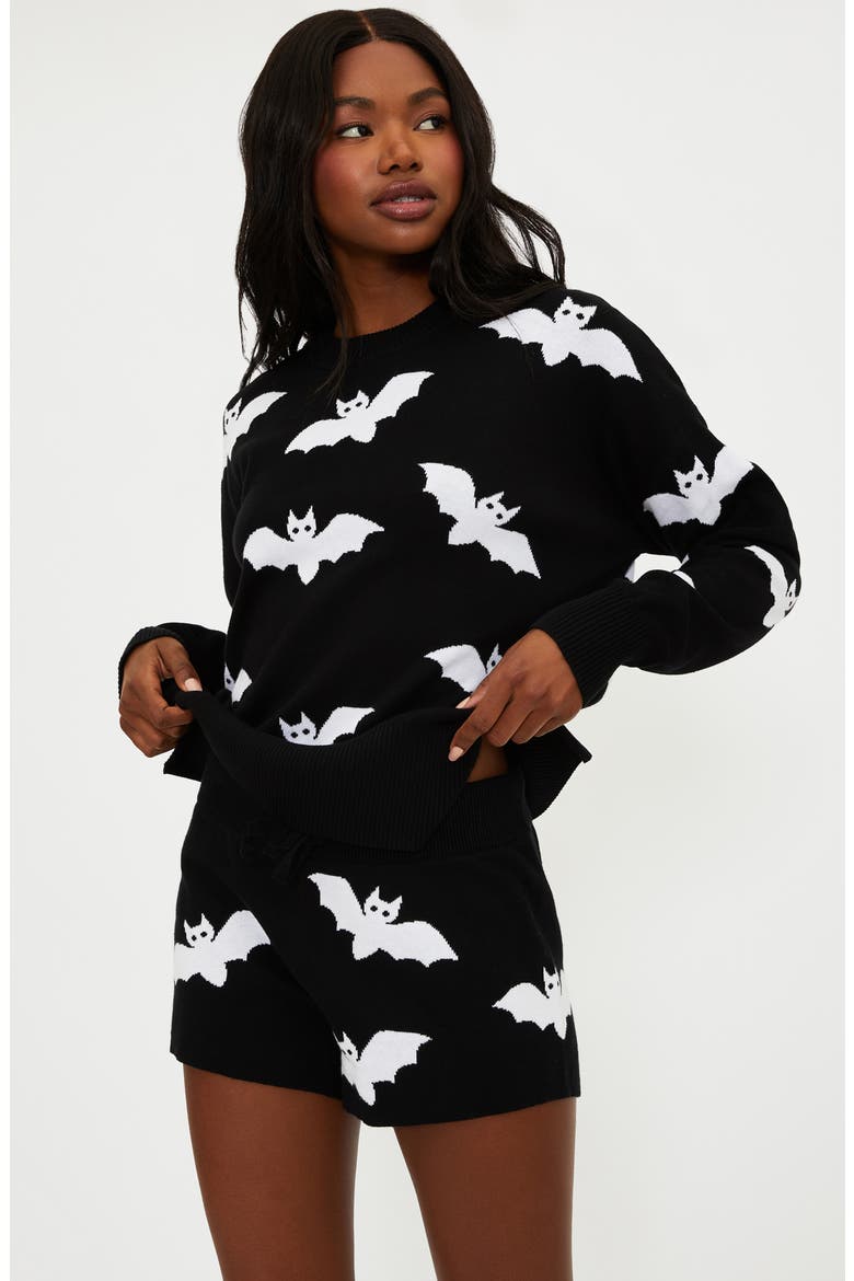 Callie Cotton Sweater, Alternate, color, BATS