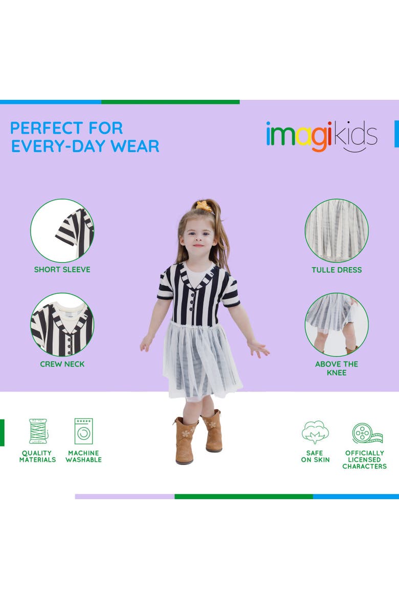 Tutu Dress, Alternate, color, Beetlejuice Stripe