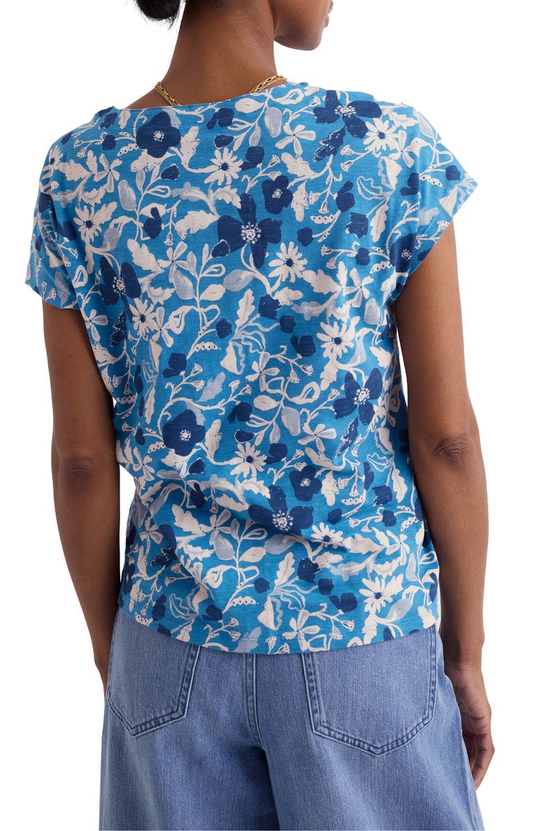 Seasalt Cornwall Studio Glass Organic Cotton Button-Up Top, Alternate, color, Winding Meadow Sailboats