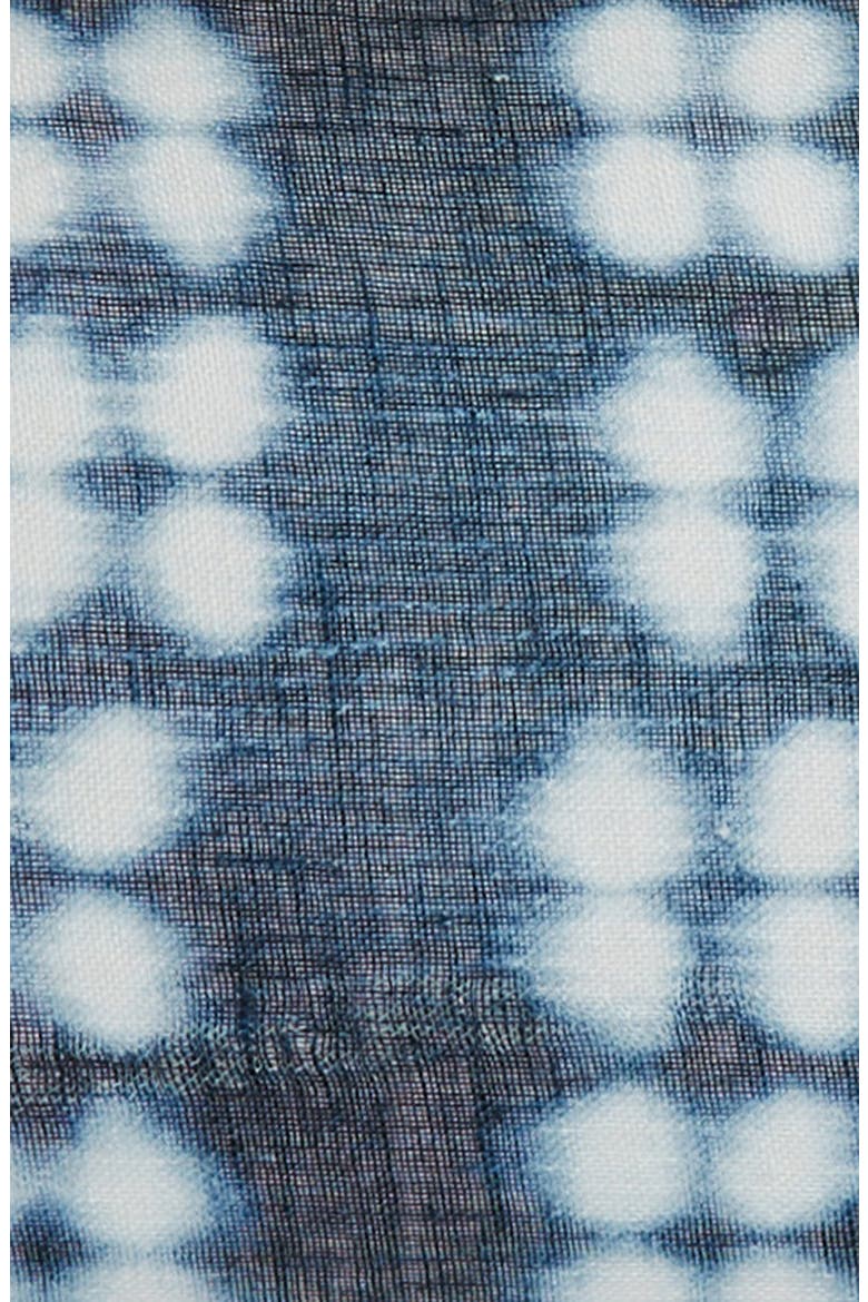 Print Linen Accent Pillow, Alternate, color, NAVY ARMADA