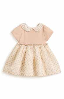 Faye Mixed Media Floral Bubble Dress