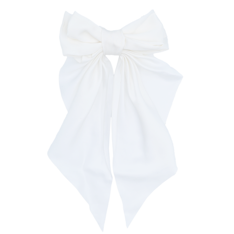 Satin Ribbon Flowing Bow Hairclip