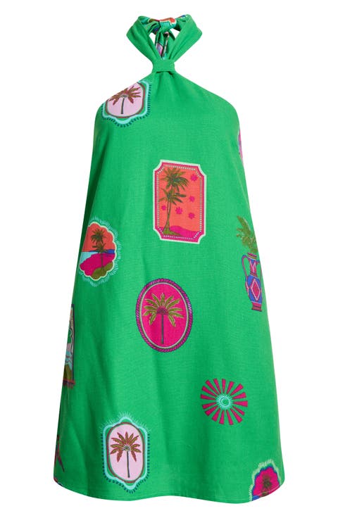 Nomi Floral Print Halter Minidress