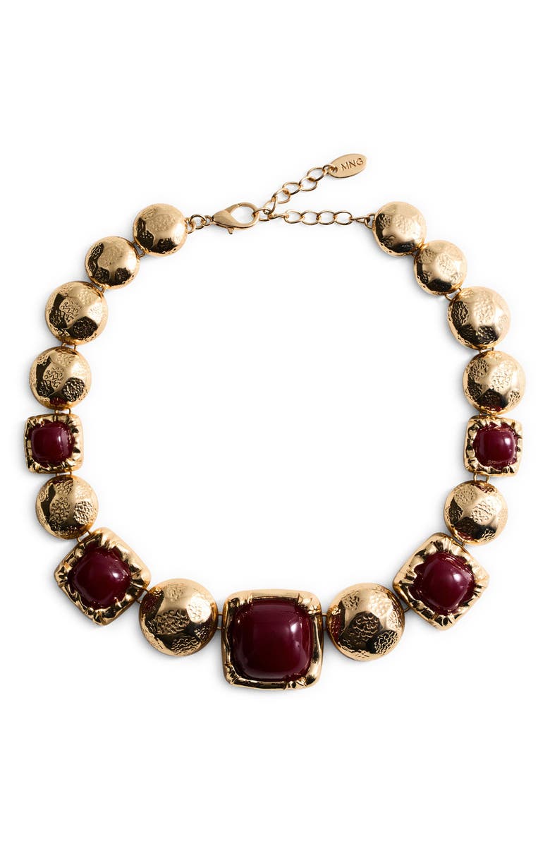 MANGO Mixed Link Collar Necklace, Main, color,
