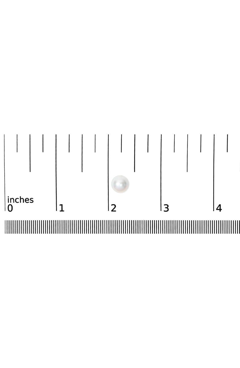 Haus of Brilliance 14K Gold 8-8.5MM Cultured Freshwater Pearl Solitaire Stud Earrings, Alternate, color, White