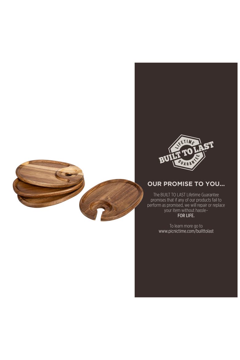 x Disney® Winnie the Pooh Wooden Appetizer Tray Set, Alternate, color, BROWN