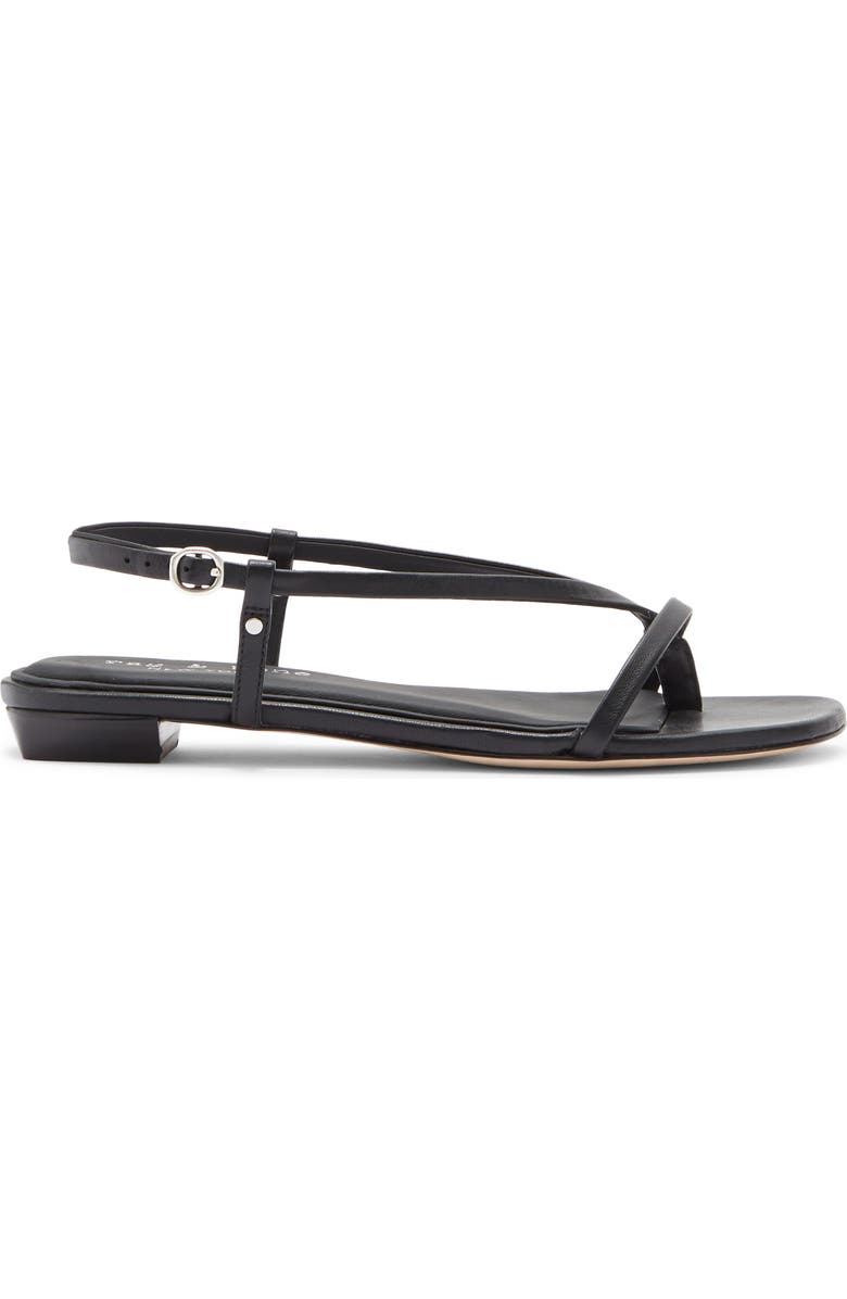 rag & bone Giselle Slingback Sandal, Alternate, color, Black