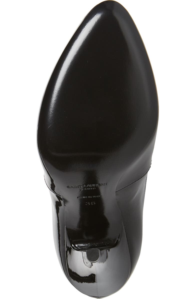 Saint Laurent Aylah Pointed Toe Thigh High Boot, Alternate, color,