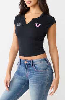 V-Notch Graphic T-Shirt