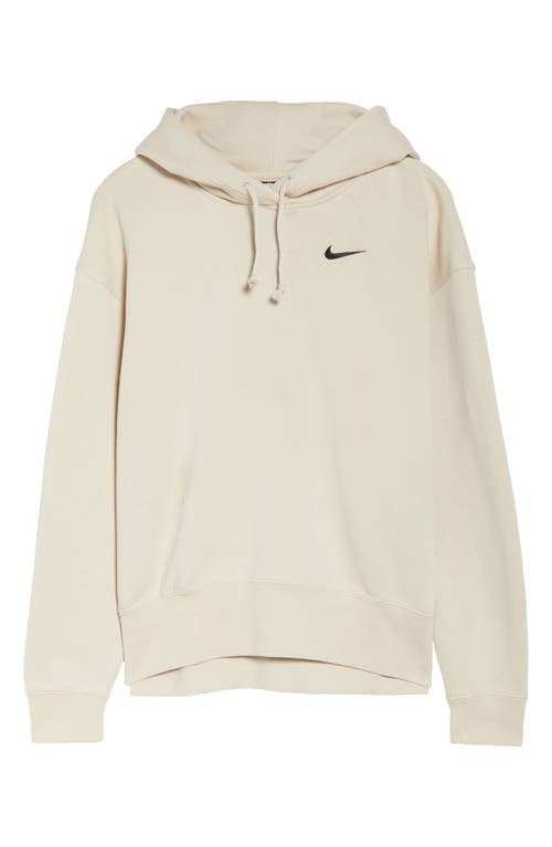 Nike Oversize Fleece Hoodie In White