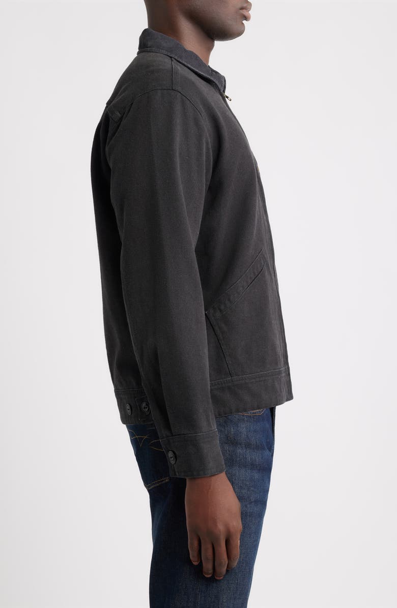 Rails Ketter Hemp & Organic Cotton Zip-Up Barn Jacket, Alternate, color, Raven