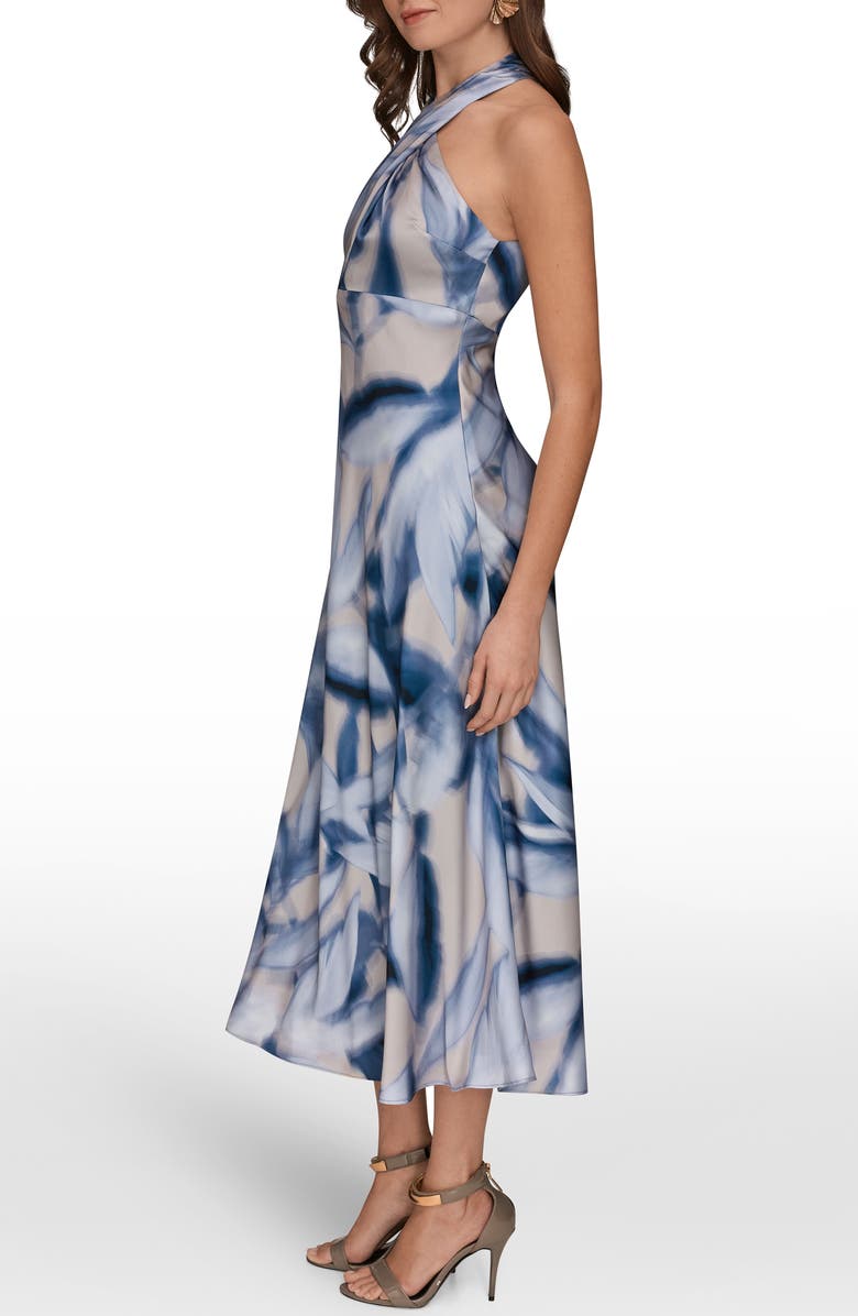 Donna Karan New York Abstract Print Sleeveless A-Line Dress, Alternate, color, Vapor Multi