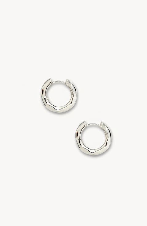 Petite Wavy Hoops