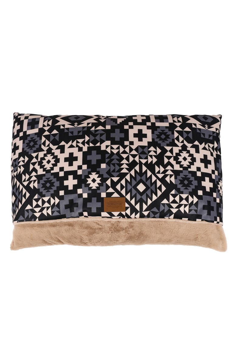 Pendleton Burrow Pet Bed, Alternate, color, Blue Ridge Black