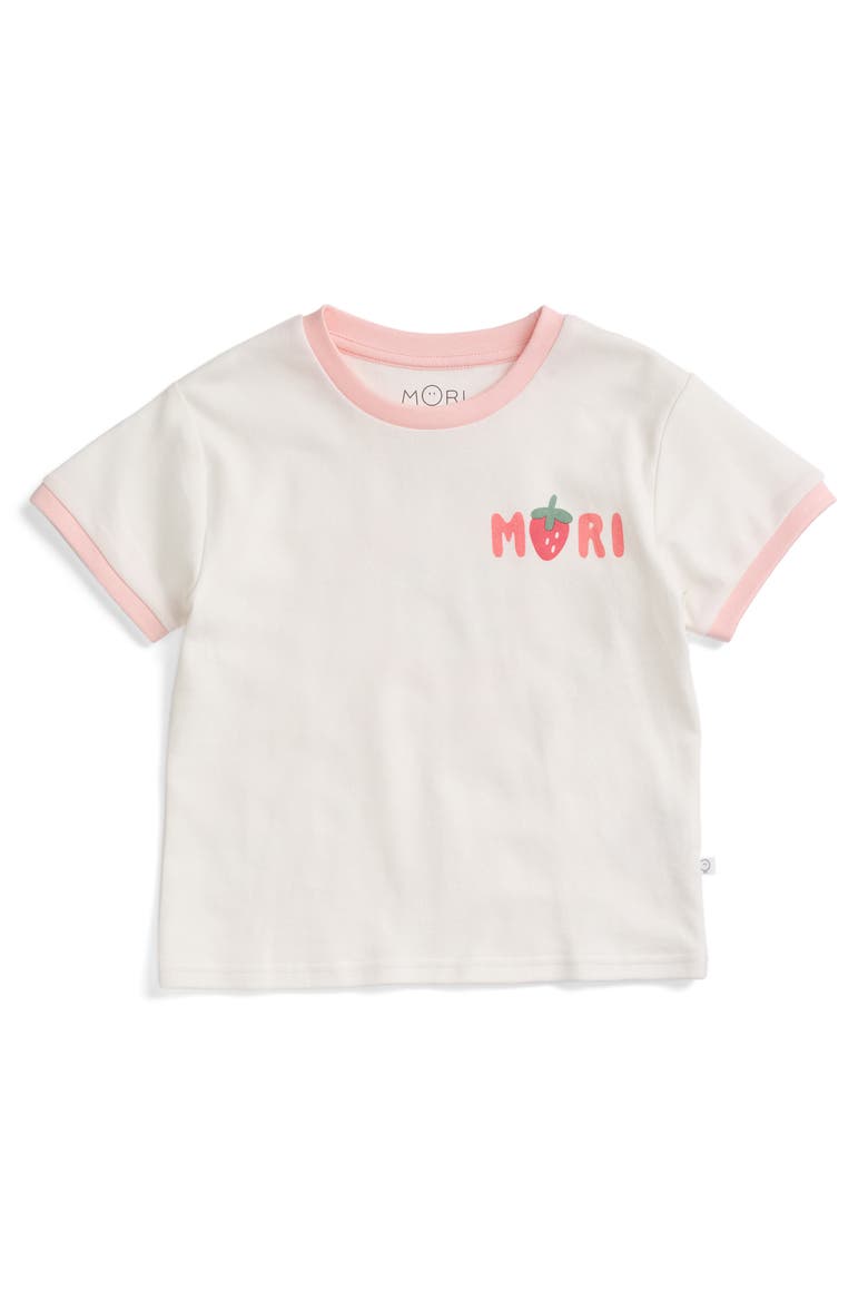 Oversized Printed T-Shirt, Main, color, Strawberry Crystal Rose