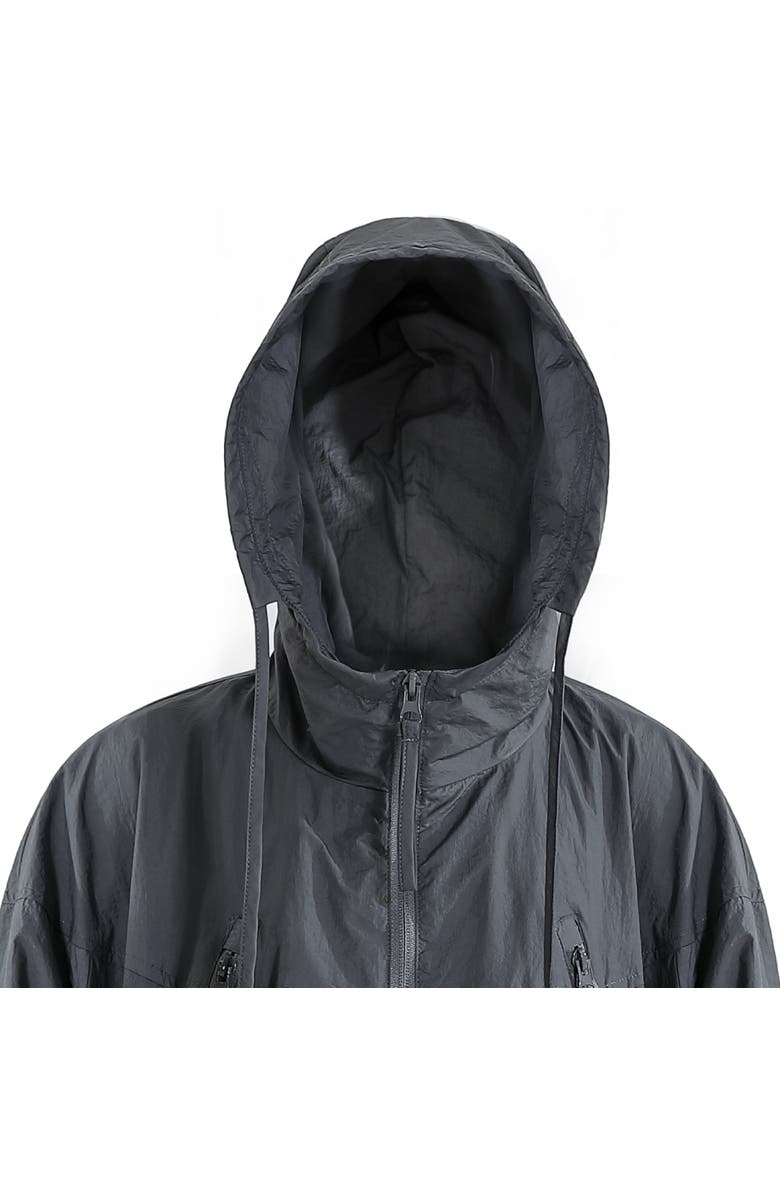 MOUSTACHE Hooded Windbreaker, Alternate, color, Grey