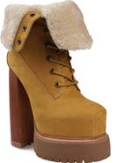 ZIGI Aden Faux Shearling Lined Platform Bootie