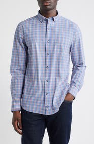 Johnston & Murphy XC Motion Performance Knit Button-Up Shirt