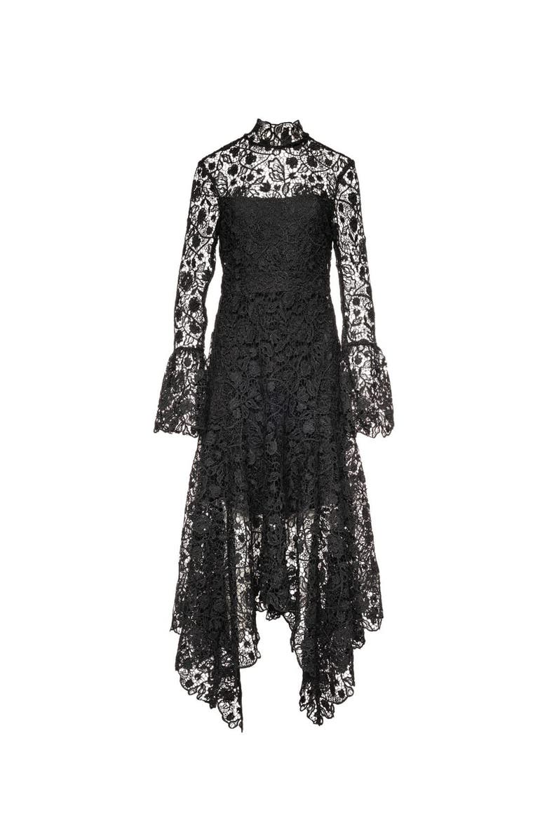 Vasiliki Leila High Neck Lace Dress, Main, color, Black