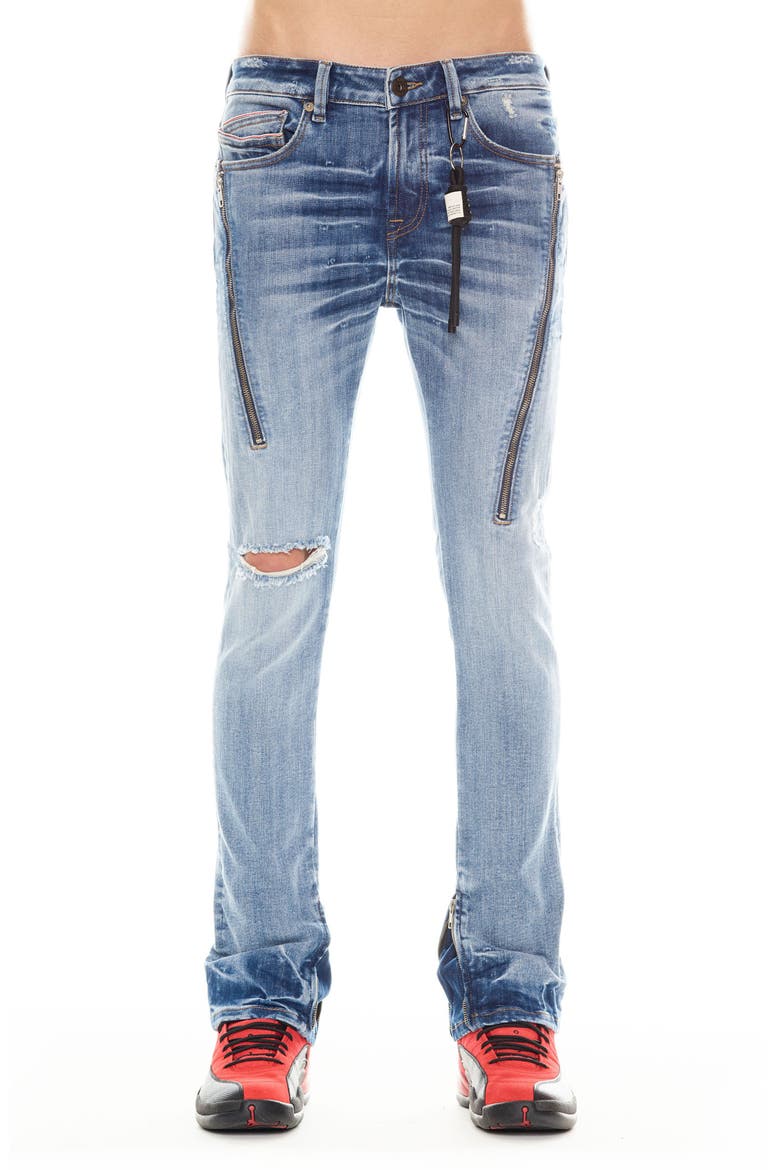 Punk Zip Superskinny Jeans, Main, color, FORD