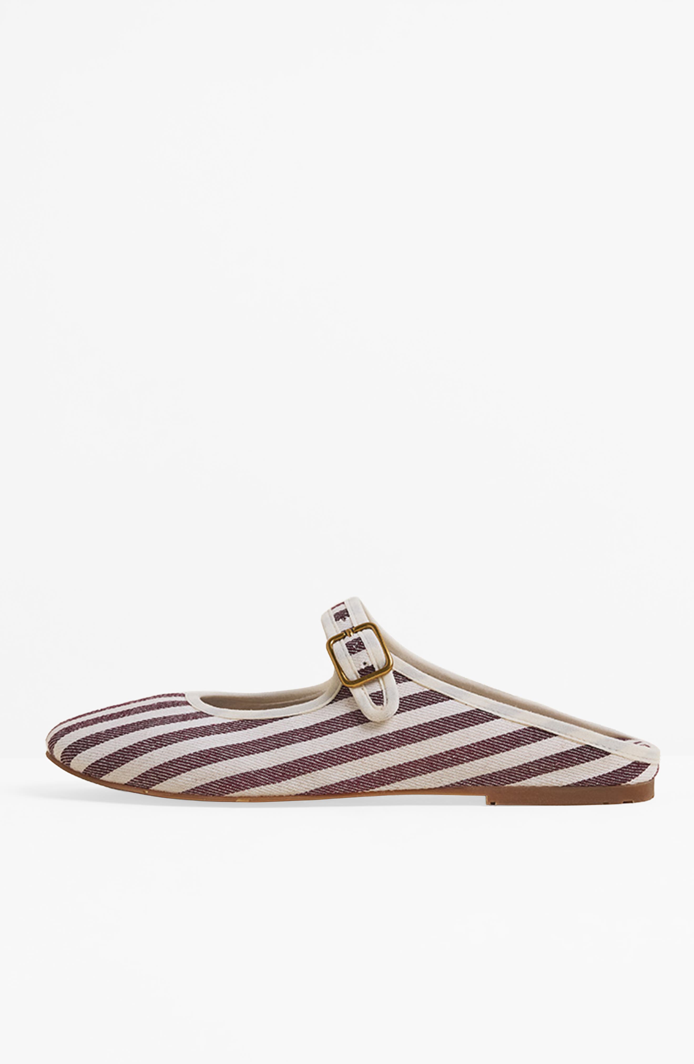 Charlotte Stone Willow Mary Jane Ballet Slide, Alternate, color, Umber Stripe