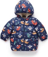 Purebaby Baby Boy's Shearling Lined Puffer Jacket