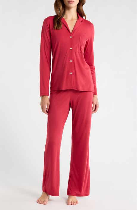 Embroidered Jersey Pajamas