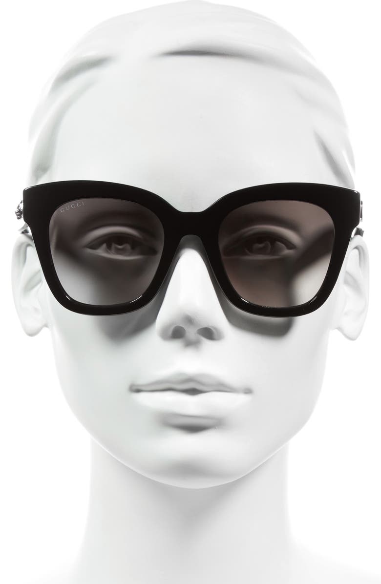 Gucci 50mm Cat Eye Sunglasses, Alternate, color, 