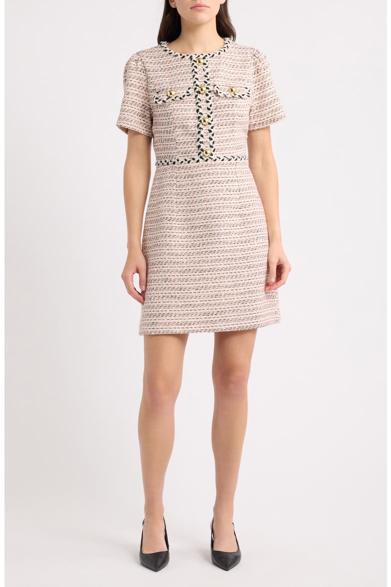 Bernette Short Sleeve Minidress, Main, color, FESTIVAL BLOOM