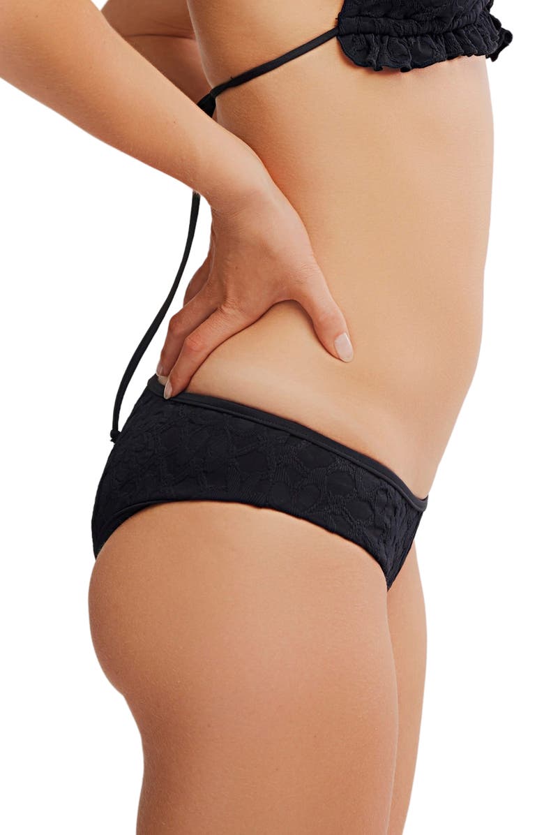 free-est by Free People Bayside Hipster Bikini Bottoms, Alternate, color, Black/Dnu