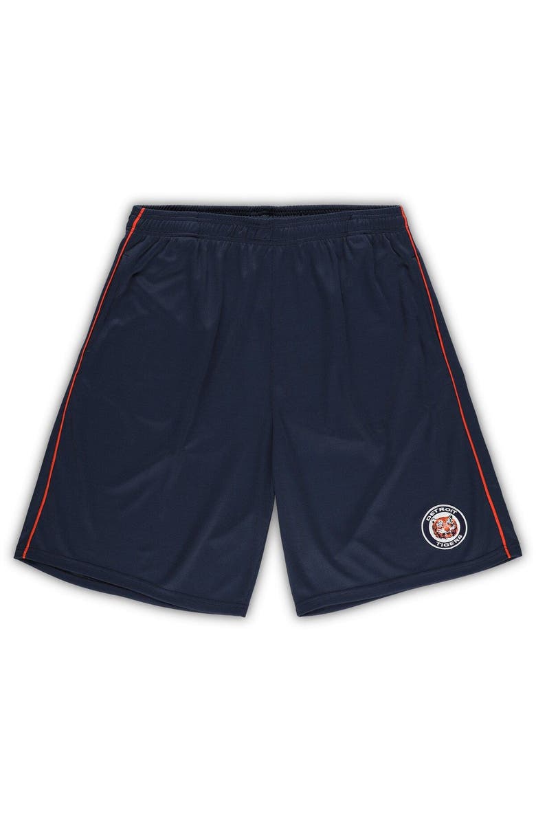 PROFILE Men's Profile Navy Detroit Tigers Big & Tall Mesh Shorts, Main, color, 