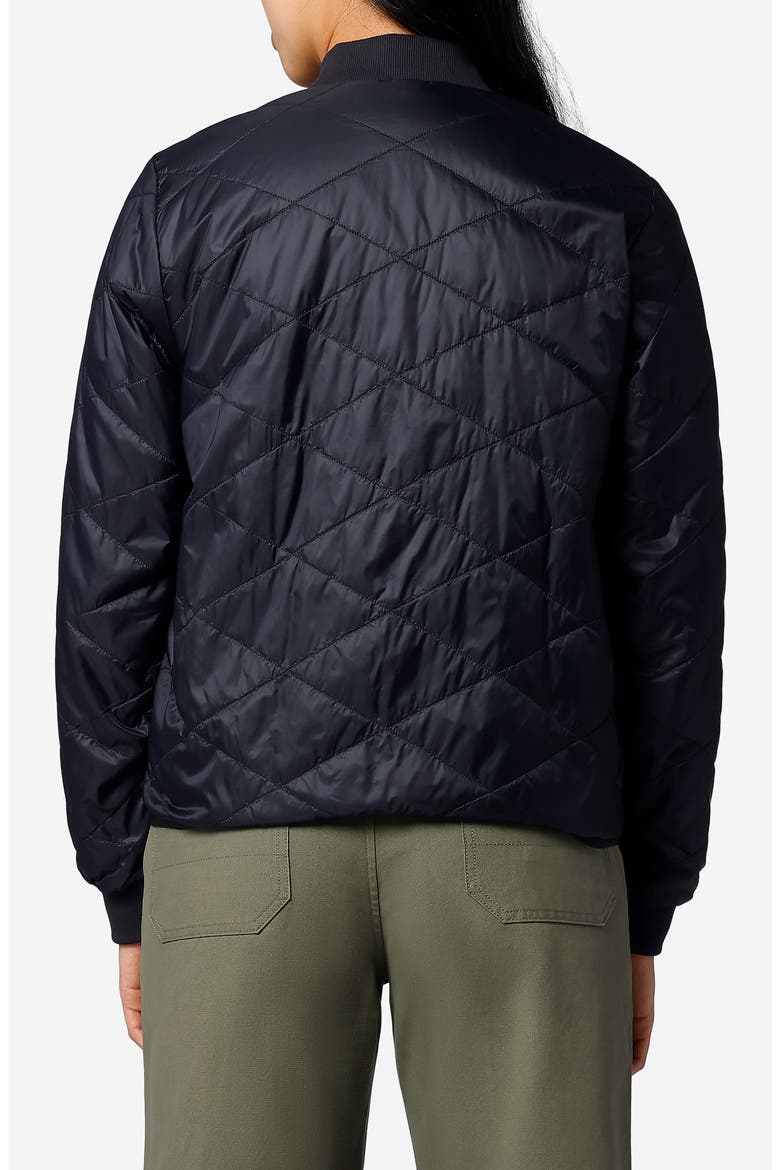 Onward Quilted Bomber Jacket, Alternate, color, BLACK