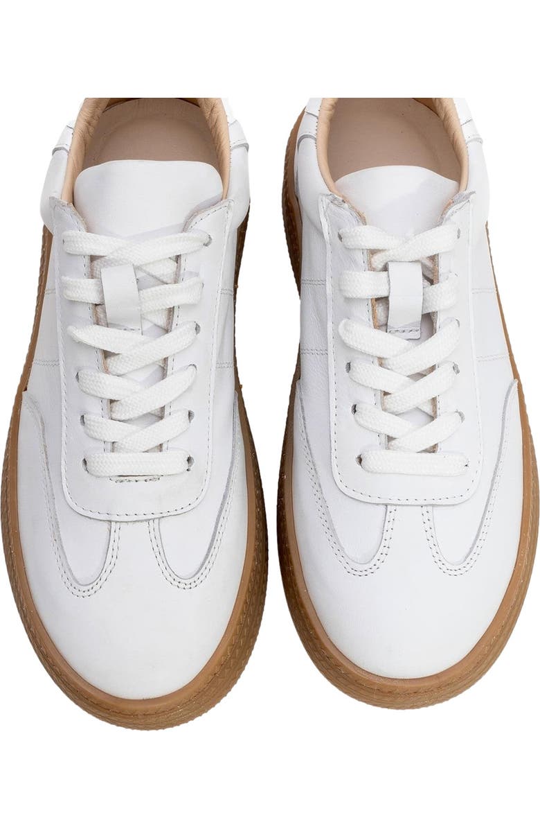 Forever & Always Shoes Fyore Leather Sneakers, Alternate, color, White Leather