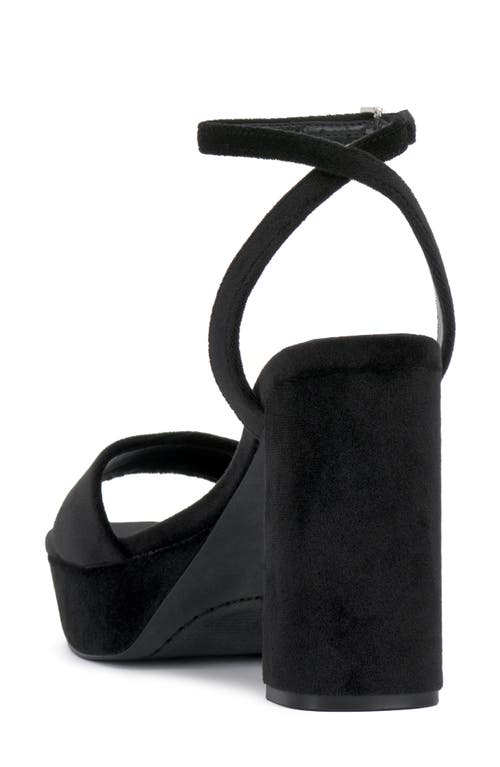 Vince Camuto Pendry Ankle Strap Platform Sandal In Black