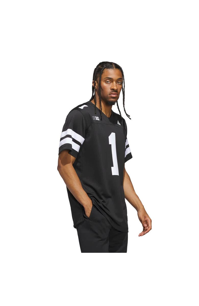 adidas Men's adidas #1 Black Nebraska Huskers Alternate Premier Jersey, Alternate, color, 