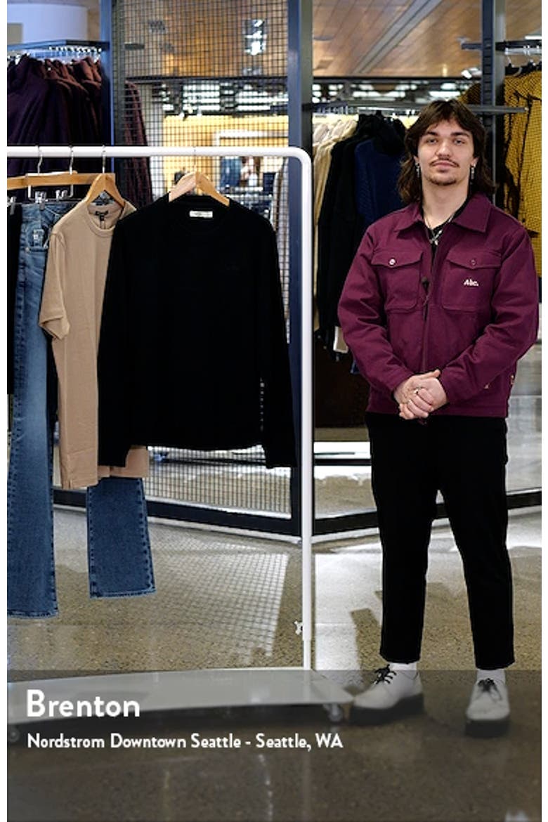 Coen Brushed Terry Cloth Crewneck Sweatshirt video