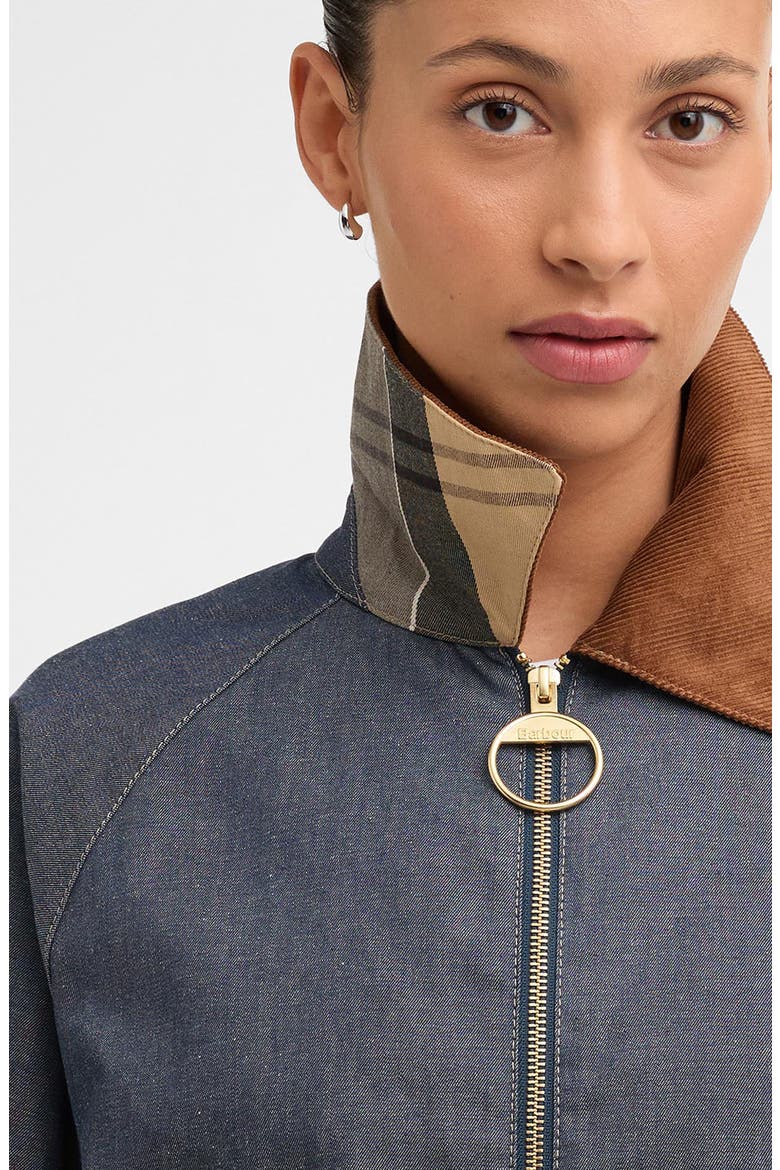 Freckleton Denim Swing Jacket, Alternate, color, INDIGO / DRESS