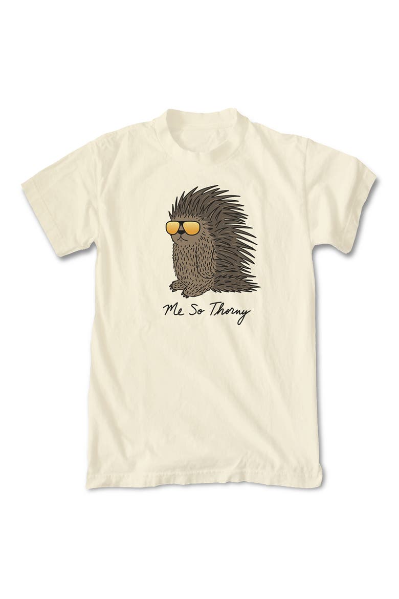 Me So Thorny Cotton Crew T-Shirt, Main, color, CREAM