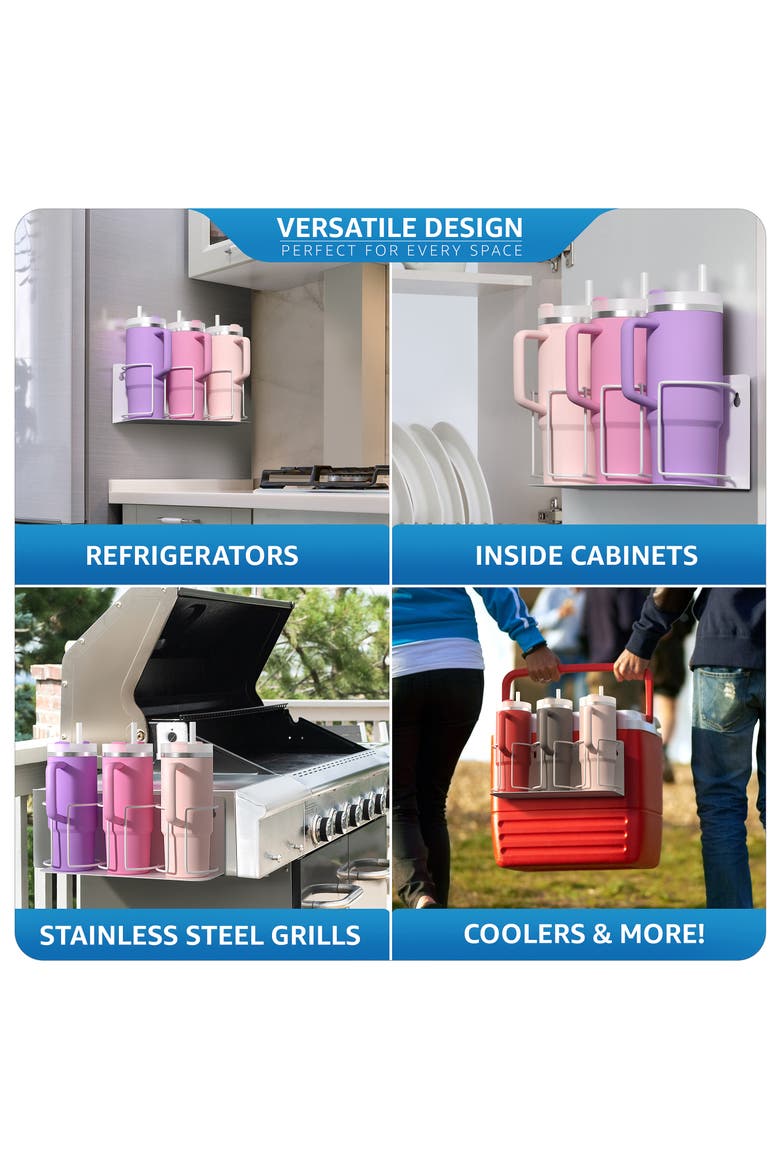 Tumbler Organizer, Alternate, color, WHITE