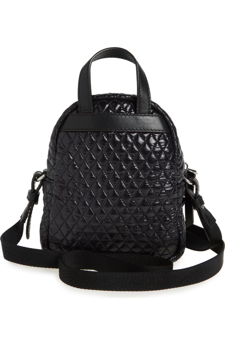 Moncler Small Kilia Quilted Nylon Crossbody Bag, Alternate, color, Black