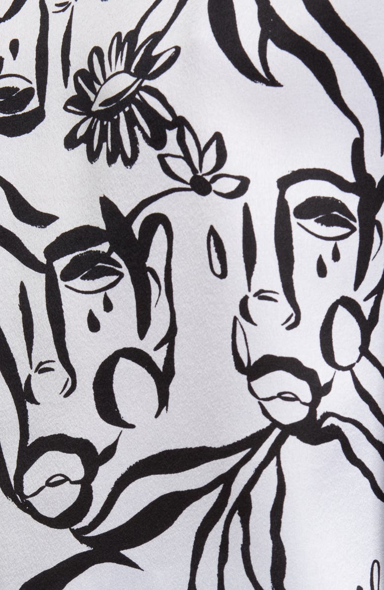 Nordstrom Cristina Martinez Satin Crop Pajamas, Alternate, color,