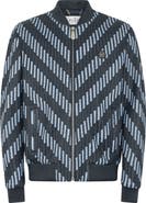 PHILIPP PLEIN Weaved Leather Bomber Stripes Men