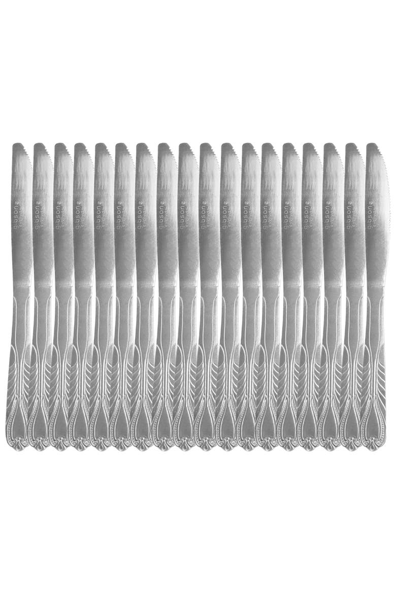 Everyday Jasper 18 Piece Dinner Knife Set, Alternate, color, Silver